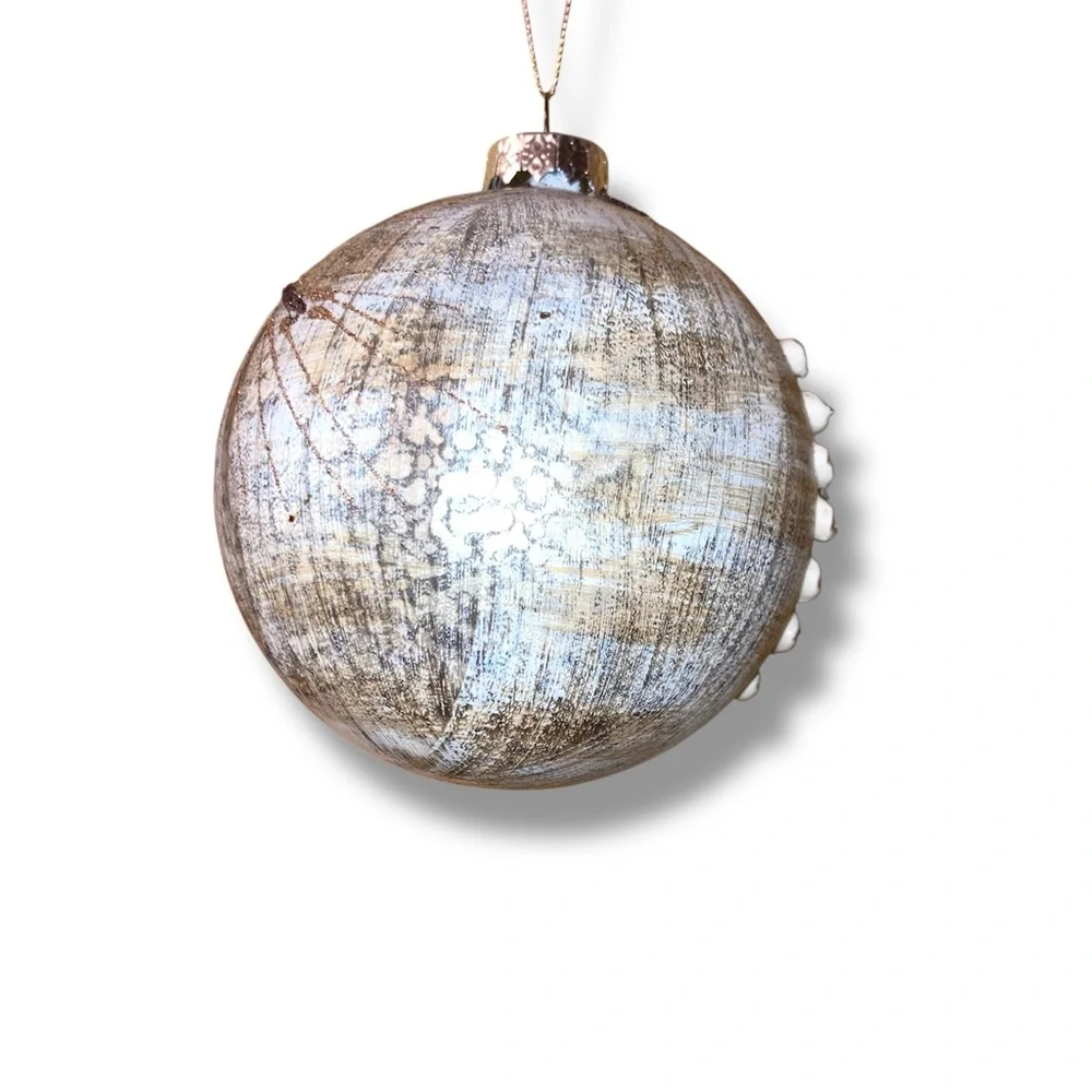 Holiday Ornament -  Silver and Gold